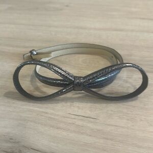 Silver Bow Waist Belt White House Black Market XS/S